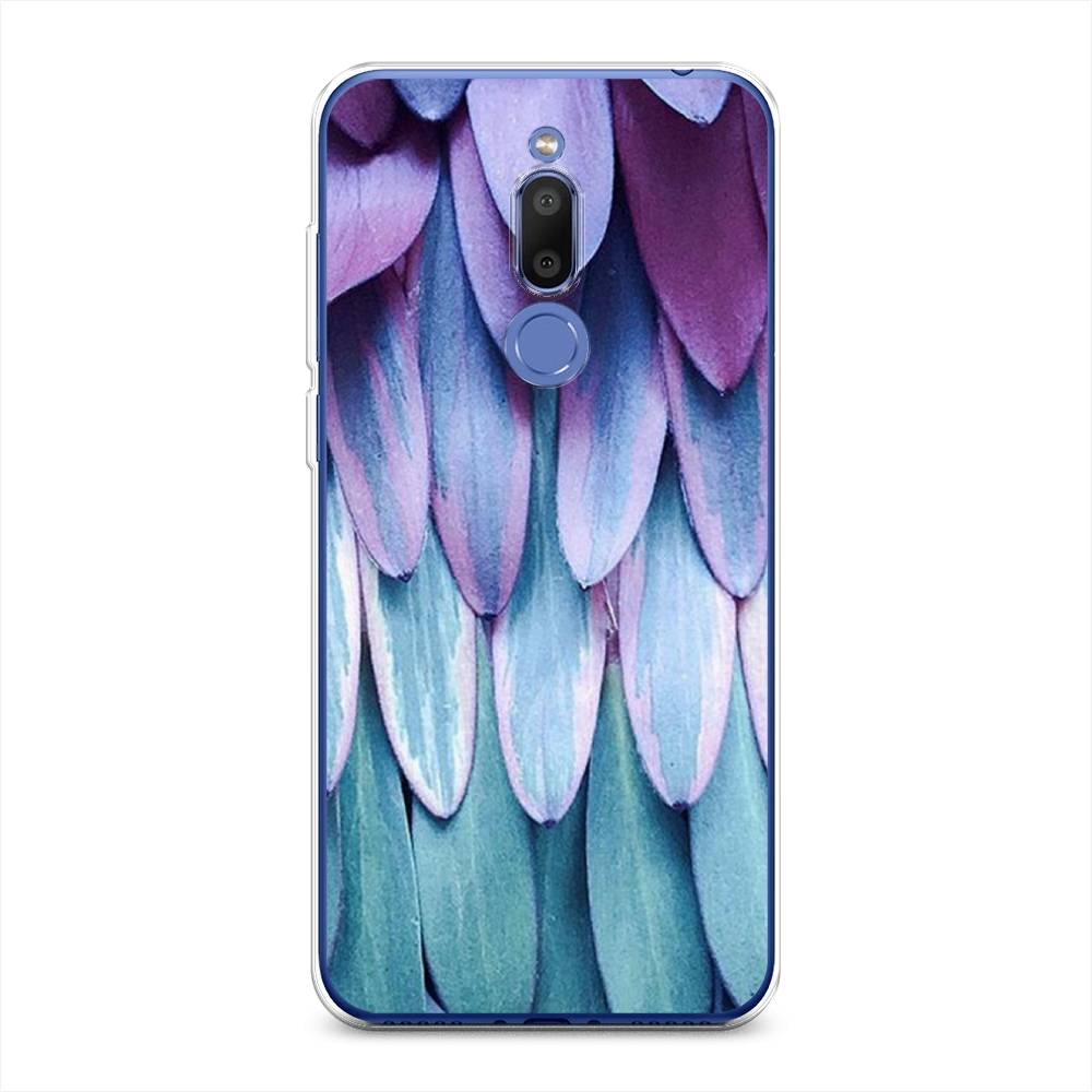 

Чехол на Meizu M6T "Синее перо", Фиолетовый;голубой, 72850-3