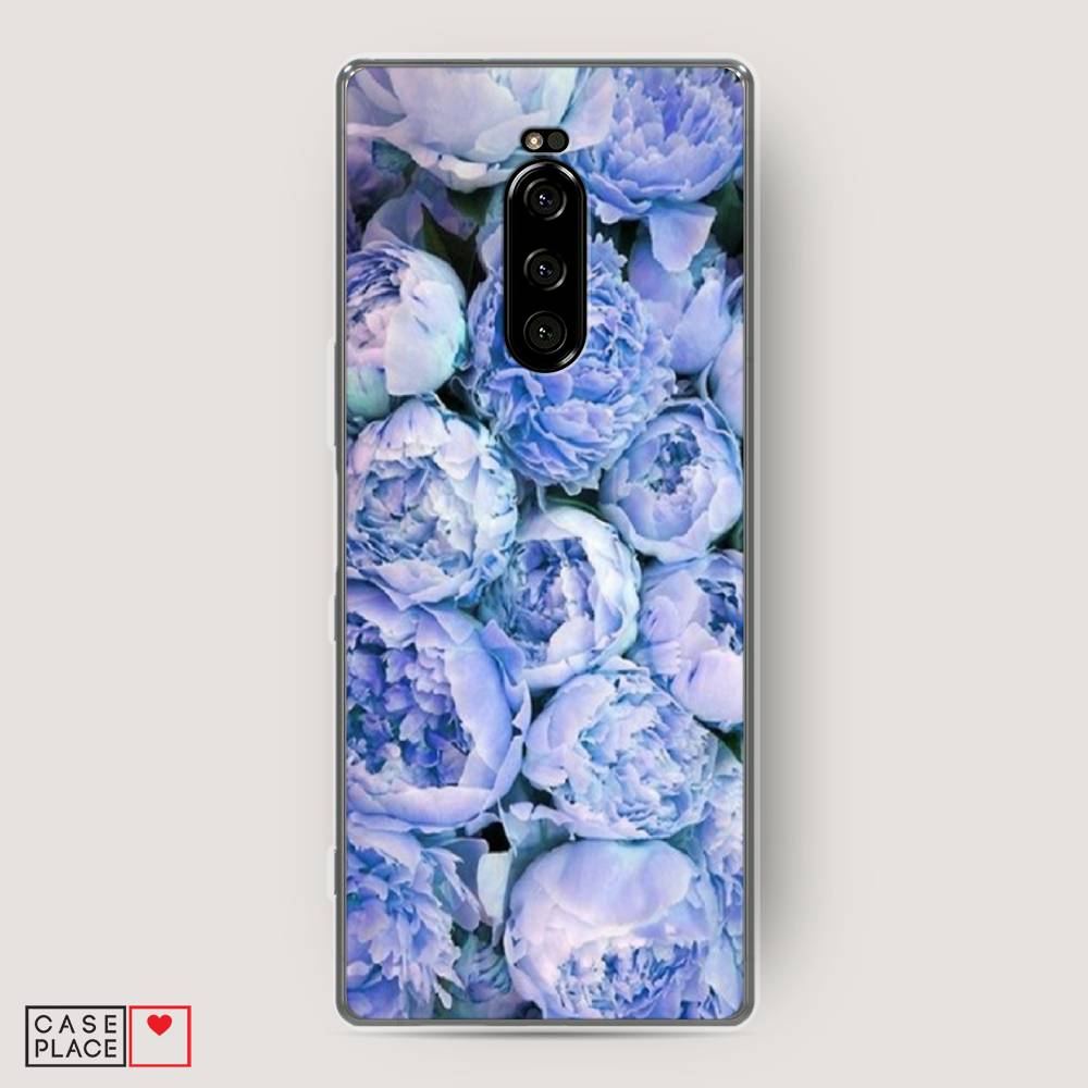 

Чехол Awog на Sony Xperia 1/XZ4 "Пионы голубые", Разноцветный, 54250-8