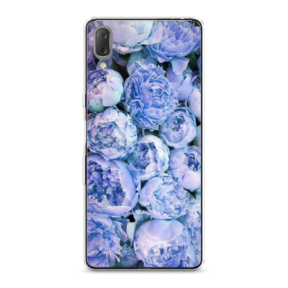 

Чехол Awog на Sony Xperia L3 "Пионы голубые", Разноцветный, 54450-8