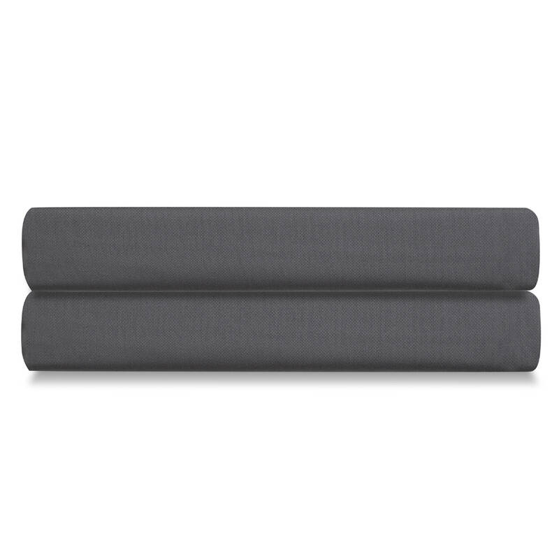 Tkano Elastic Satin Dark Grey Wild Fitted Sheet 180x200