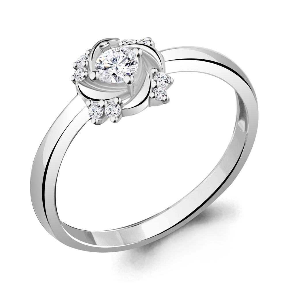 

Кольцо из серебра р. 16,5 AQUAMARINE 67124А_925_р, 67124А_925_р