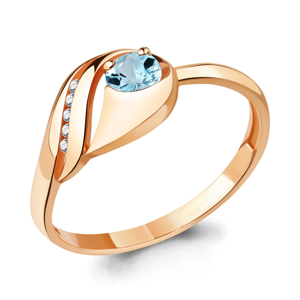

Кольцо из серебра р.  AQUAMARINE 6931102А_925_з, 6931102А_925_з