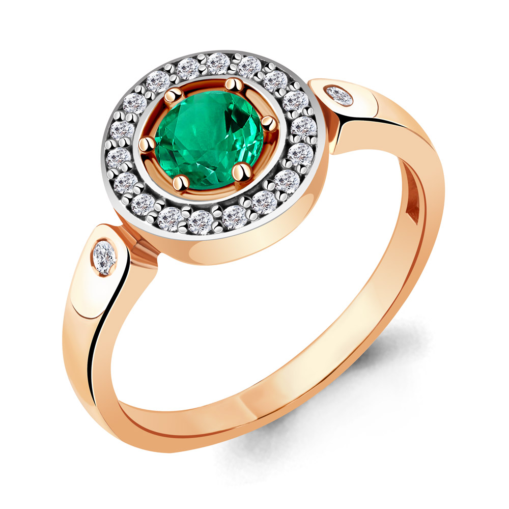 

Кольцо из серебра р. 17,5 AQUAMARINE 68743АГ_925_з, 68743АГ_925_з