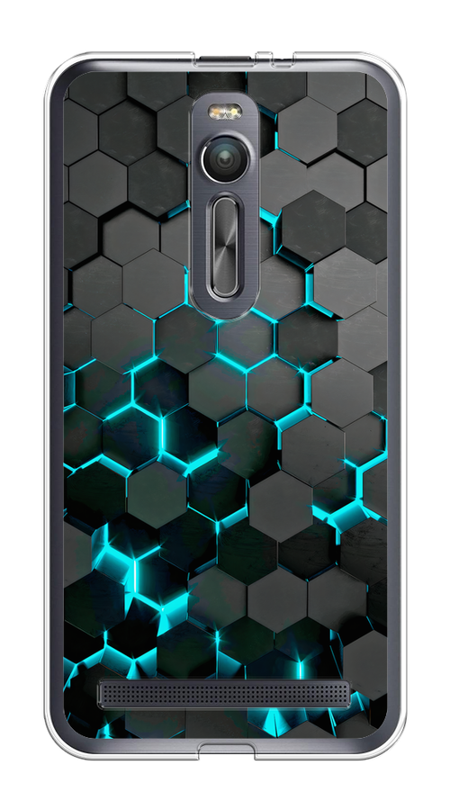 

Чехол Awog на Asus Zenfone 2 ZE550ML/ZE551ML "Соты бирюзовые", Черный;бирюзовый;синий, 40550-1
