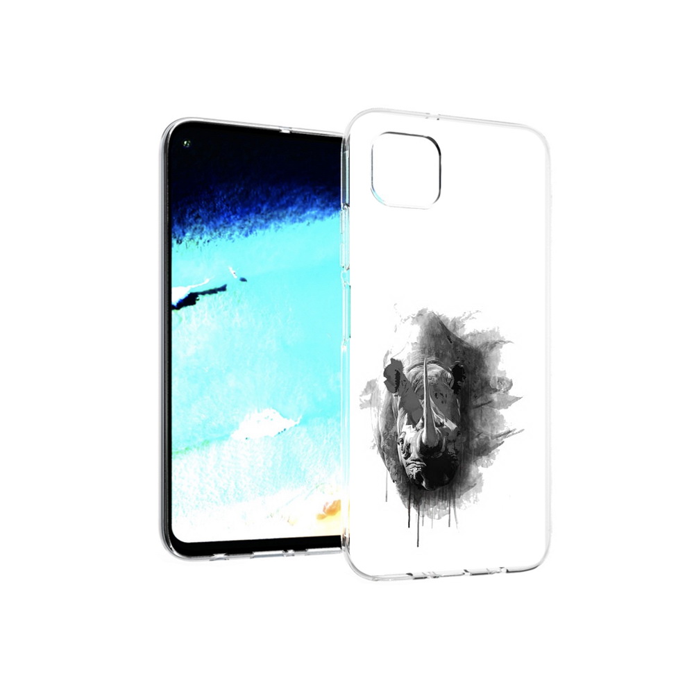 

Чехол MyPads Tocco для Huawei Nova 6 SE носорог, Прозрачный, Tocco