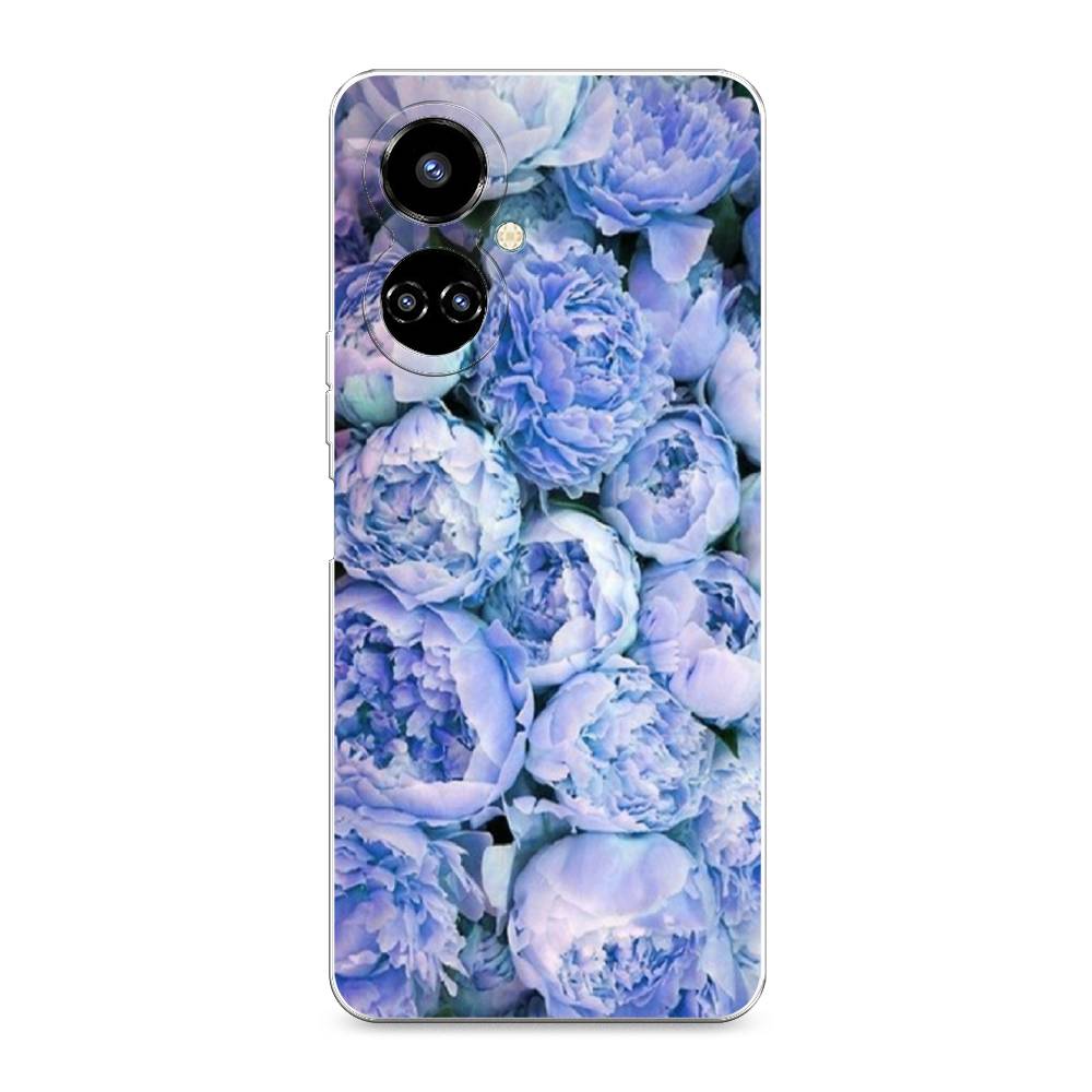 

Чехол Awog на Tecno Camon 19/19 Pro 4G "Пионы голубые", Разноцветный, 302250-8