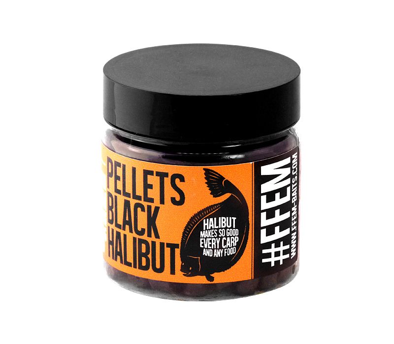 

Прикормка FFEM Hookbaits Pellets Black Halibut 14 mm