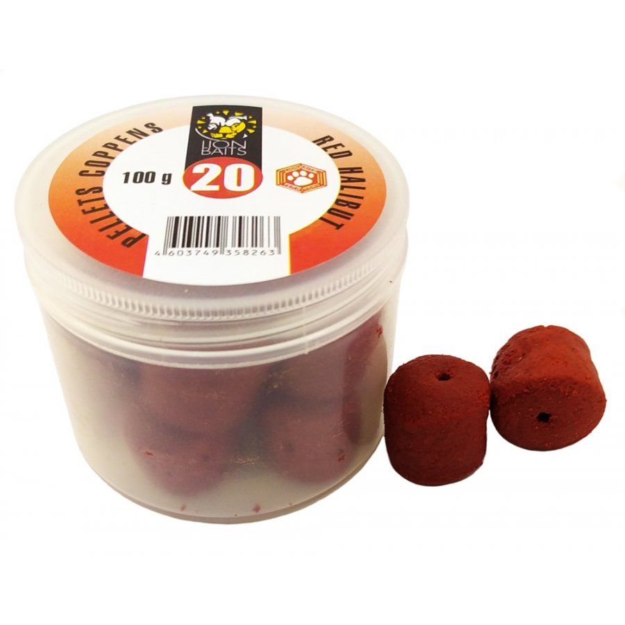 

LION BAITS Пеллетс COPPENS RED HALIBUT (просверленный) 20мм - 100 гр