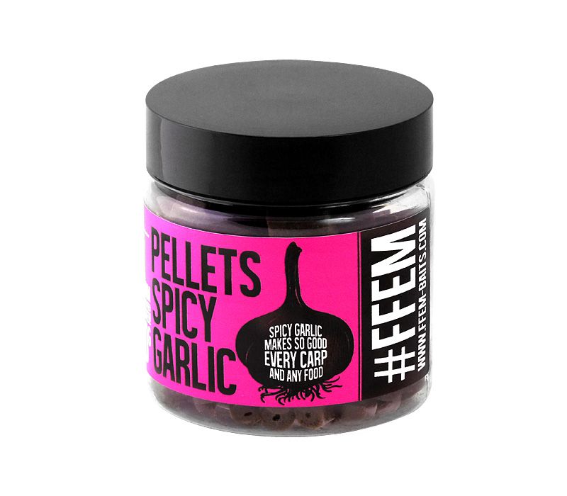 

Пеллетс насадочный FFEM Hookbaits Pellets Spicy Garlic Halibut 8 mm