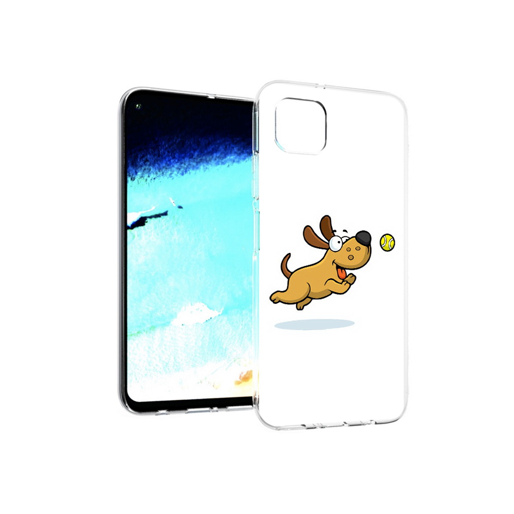 

Чехол MyPads Tocco для Huawei Nova 6 SE пёсик, Прозрачный, Tocco