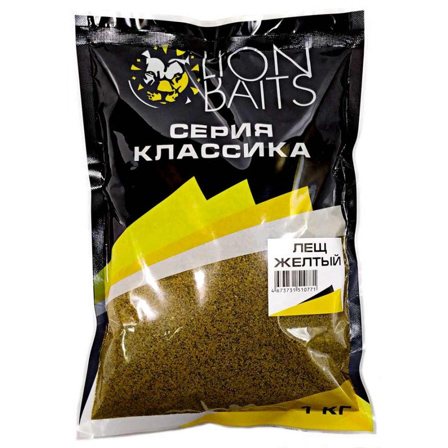 

LION BAITS Прикормка КЛАССИКА Лещ желтый 1кг, Классика Лещ