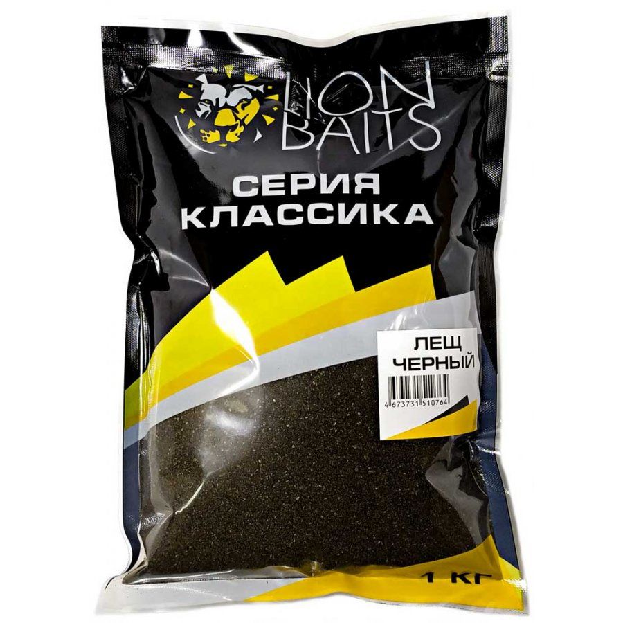 фото Lion baits прикормка классика лещ черный 1кг