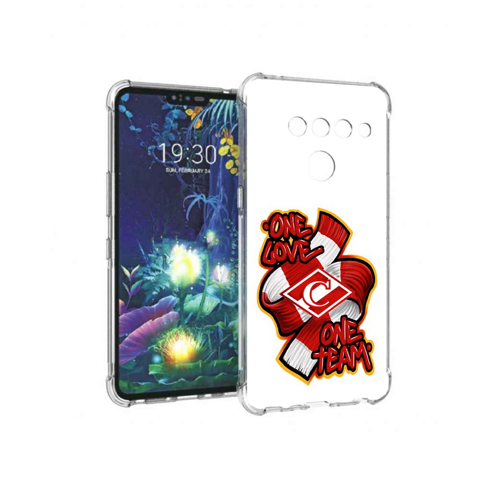 

Чехол MyPads Tocco для LG V50 ThinQ ФК спарак 1 любовь, Прозрачный, Tocco