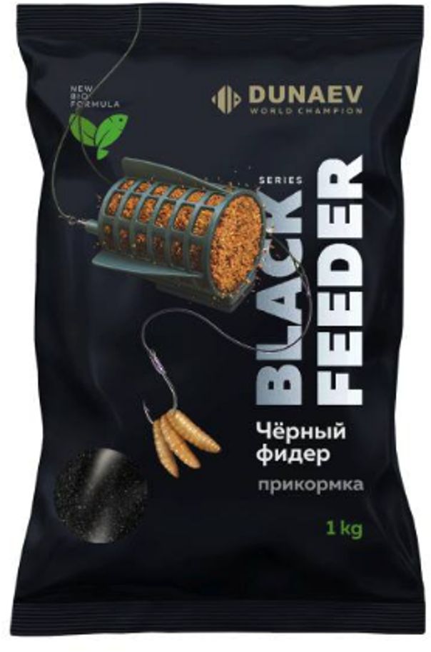 

Прикормка DUNAEV BLACK Series FEEDER Черный фидер (1кг), BLACK Series FEEDER