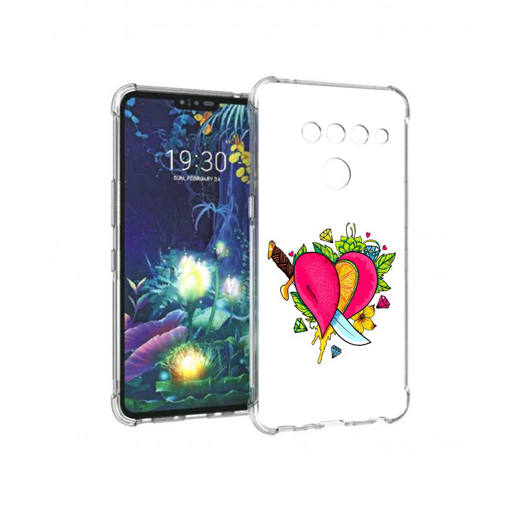 

Чехол MyPads Tocco для LG V50 ThinQ Фруктовое сердце, Прозрачный, Tocco