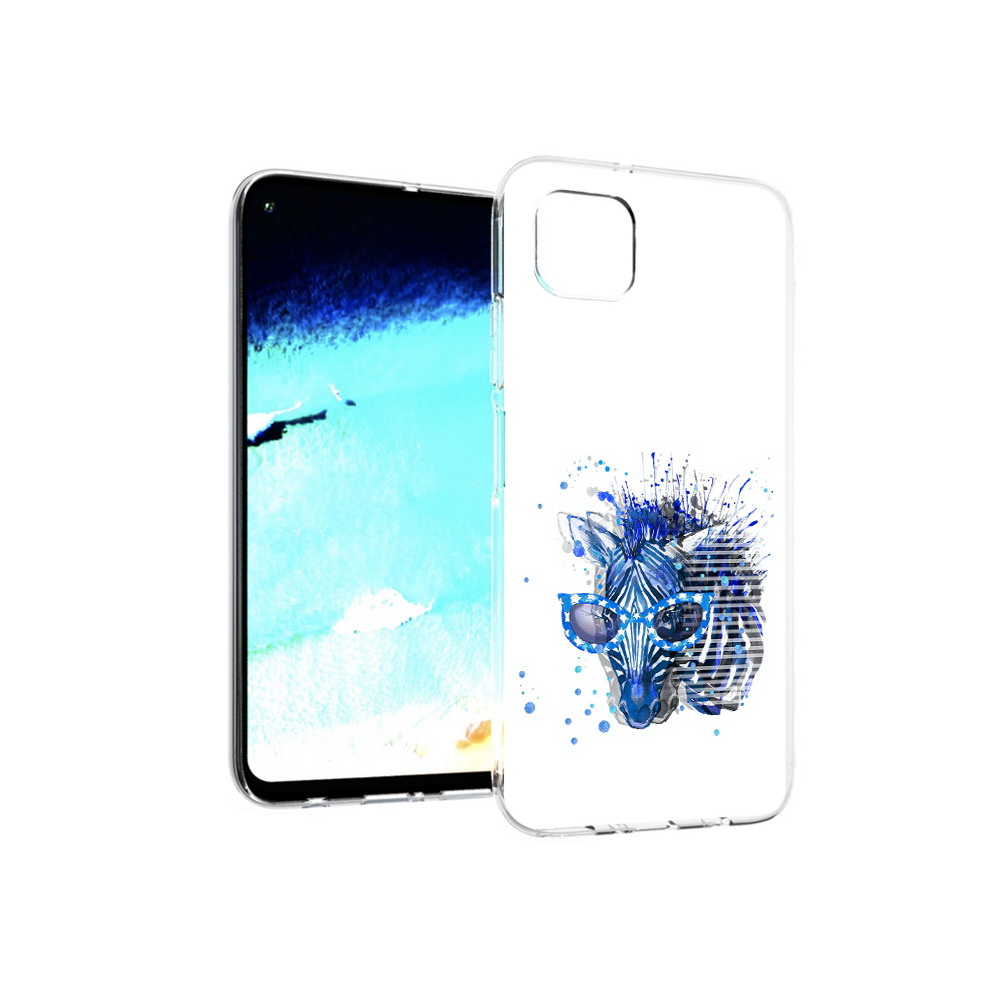 

Чехол MyPads Tocco для Huawei Nova 6 SE расплывчатая зебра, Прозрачный, Tocco
