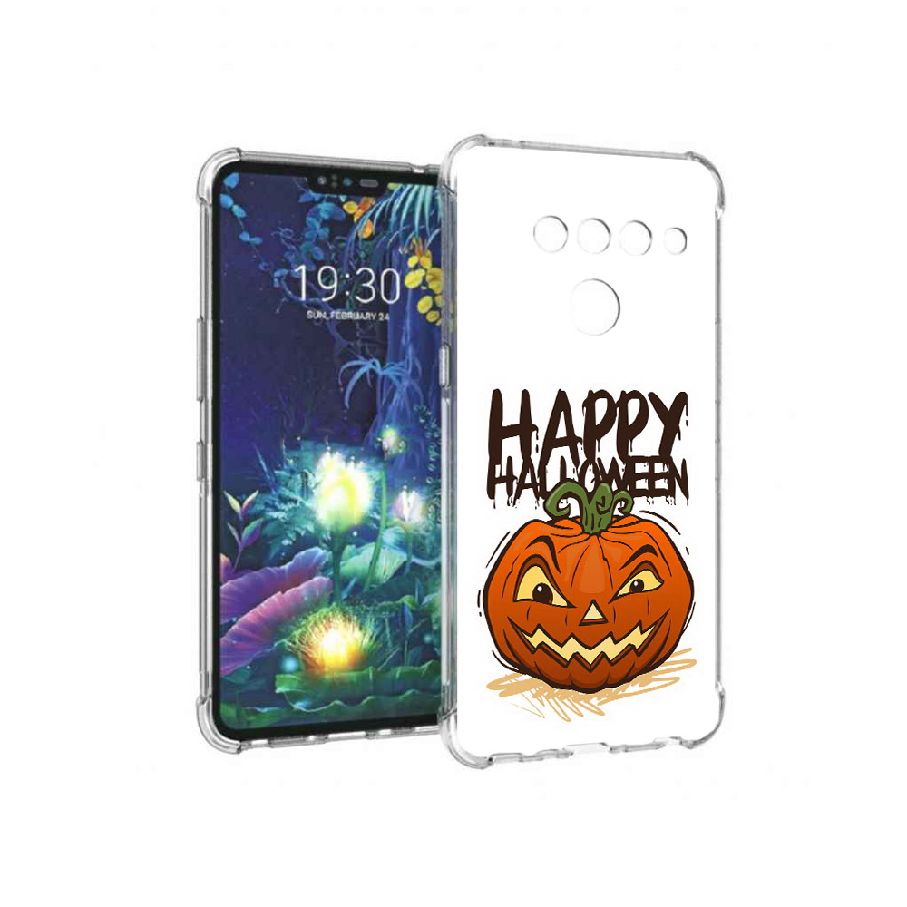 

Чехол MyPads Tocco для LG V50 ThinQ Хэллоуин счастливый, Прозрачный, Tocco