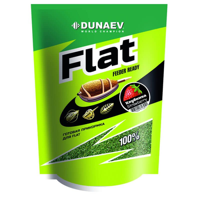 

Прикормка DUNAEV FLAT FEEDER READY 1кг Клубника, Зеленый, FLAT FEEDER READY
