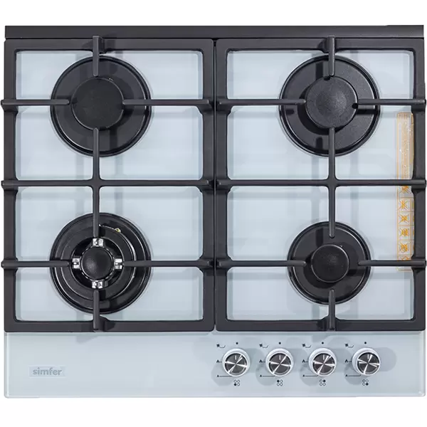 фото Встраиваемая варочная панель газовая simfer h60h40w516 белый