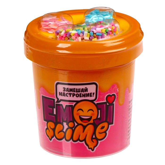

Слайм «Slime Emoji» 120 мл, розовый