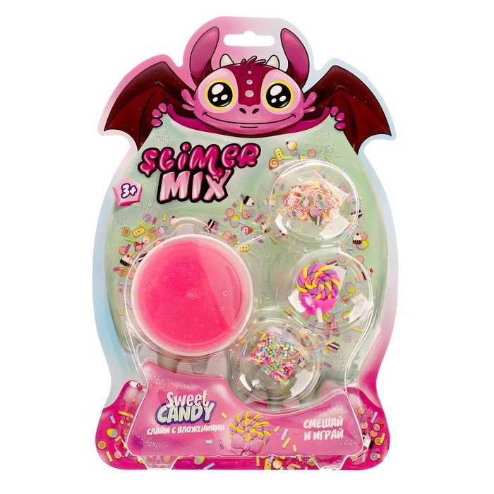 

Слайм «Slimer» Sweet CANDY, Розовый