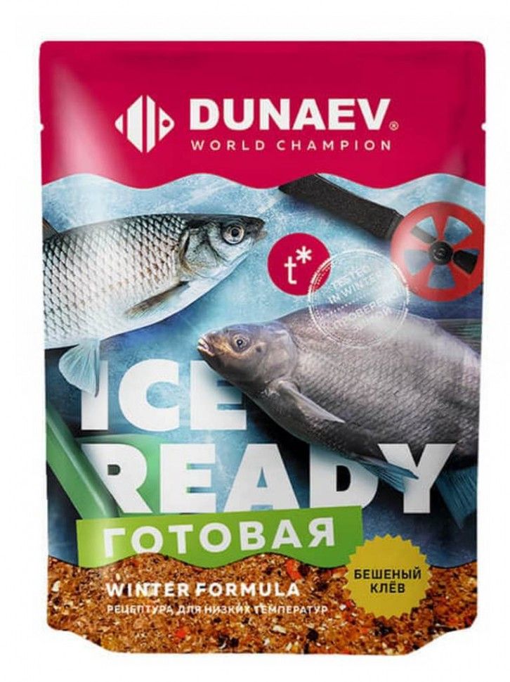 

Прикормка DUNAEV iCE-READY 0.5кг Универсальная Черная