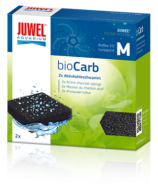 Губка для внутреннего фильтра Juwel Bio Carb M для Bioflow 3.0, уголь, 2 шт, 47 г