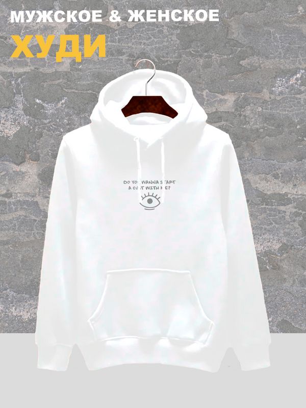 

Худи женское SHARP&CUT ABB220068 белое M, Белый, ABB220068