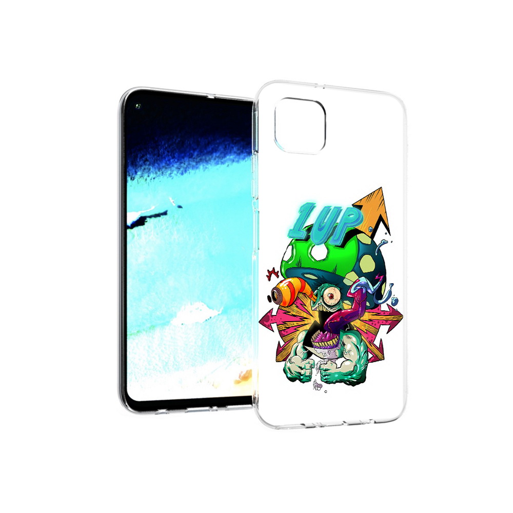 

Чехол MyPads Tocco для Huawei Nova 6 SE сильный гриб абстракция, Прозрачный, Tocco