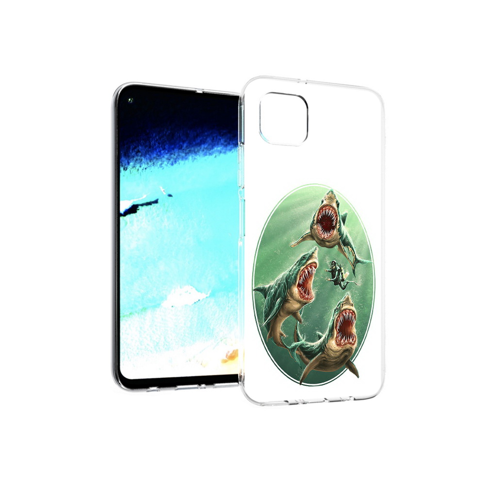 

Чехол MyPads Tocco для Huawei Nova 6 SE синяя бездна, Прозрачный, Tocco