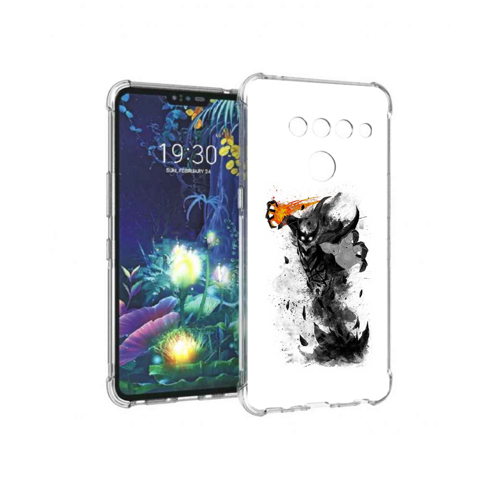 

Чехол MyPads Tocco для LG V50 ThinQ nevermore черно белый, Прозрачный, Tocco