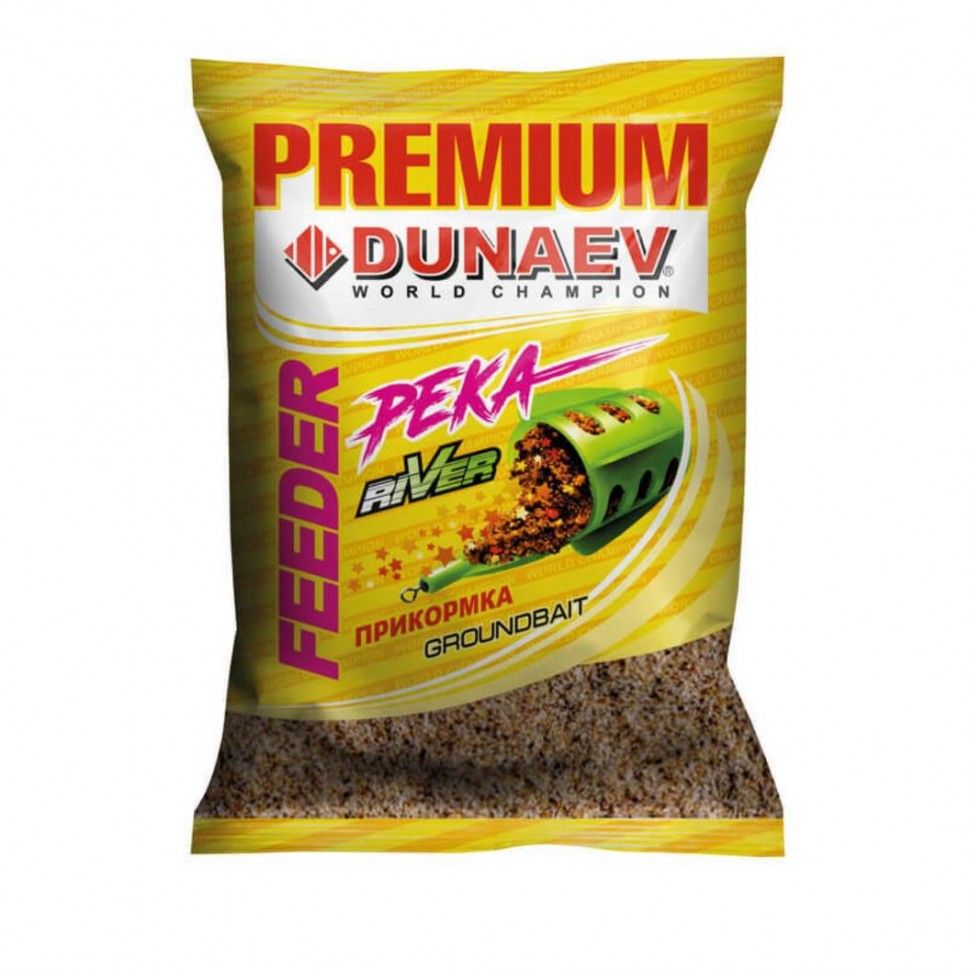 

Прикормка DUNAEV PREMIUM Feeder Река (1кг), Коричневый, PREMIUM