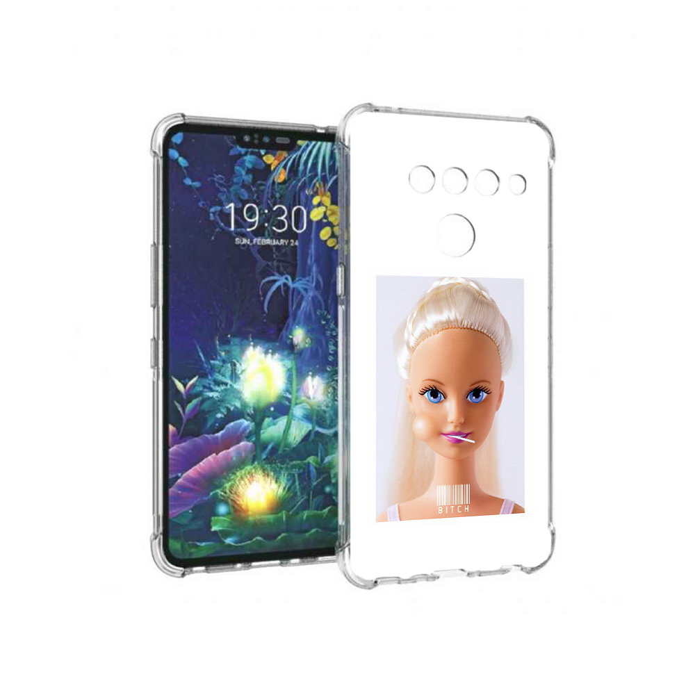 

Чехол MyPads Tocco для LG V50 ThinQ барби, Прозрачный, Tocco