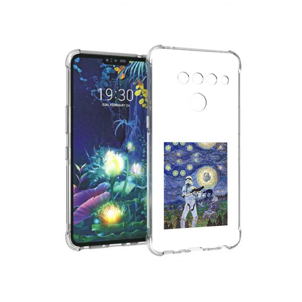 

Чехол MyPads Tocco для LG V50 ThinQ star wars звездная ночь, Прозрачный, Tocco