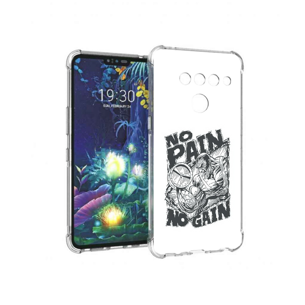 

Чехол MyPads Tocco для LG V50 ThinQ бодибилдинг тяжелая работа, Прозрачный, Tocco