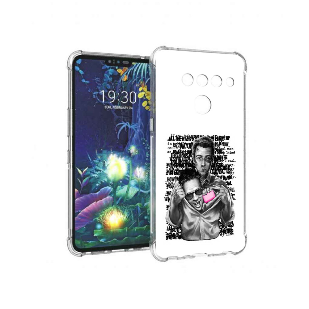 

Чехол MyPads Tocco для LG V50 ThinQ бойцовский клуб, Прозрачный, Tocco