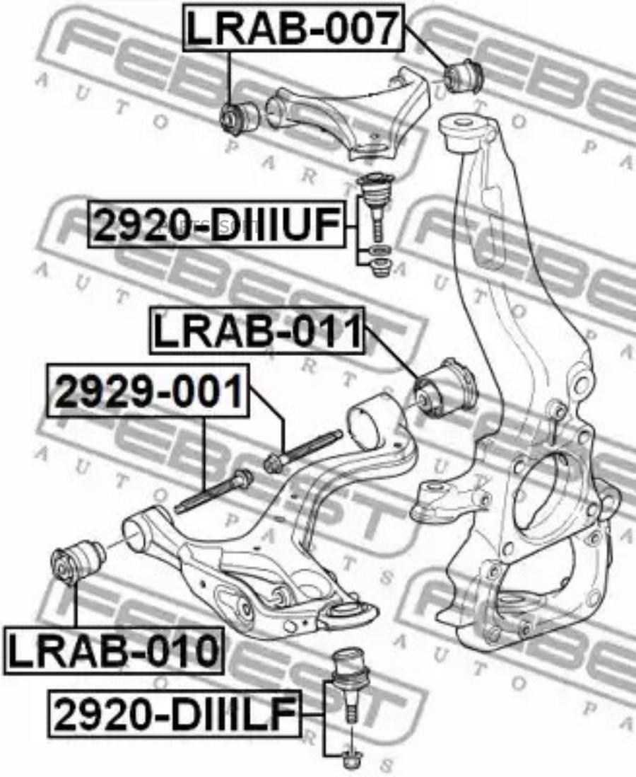 

FEBECT 2929-001 Болт с эксцентриком 2929-001