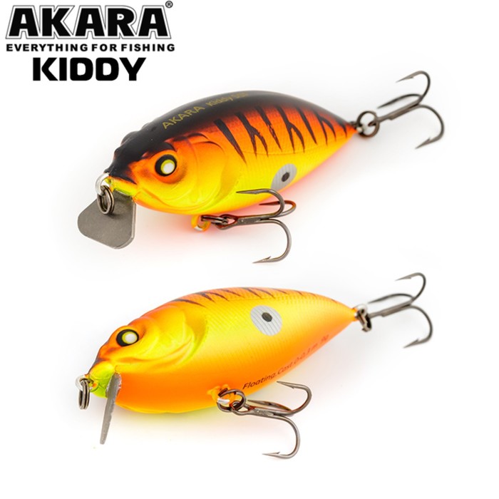 

Воблер Akara Kiddy 55F, цвет A119, длина 5,5 см, 9 гр., Оранжевый;желтый