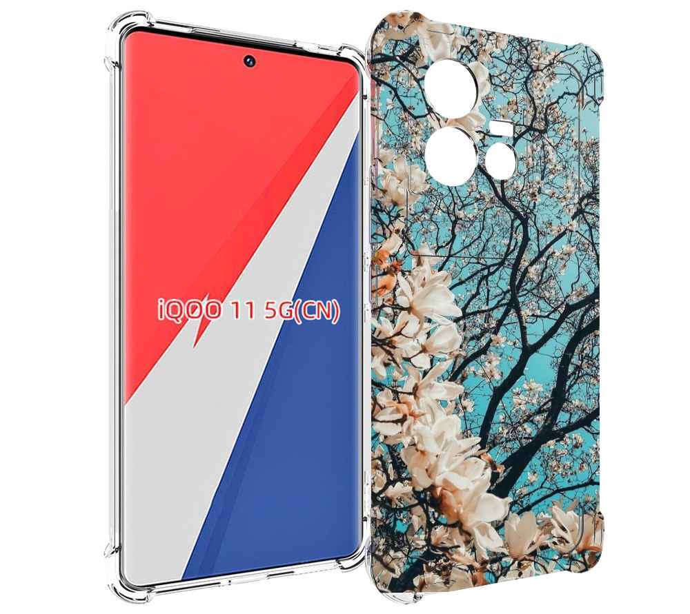 

Чехол MyPads дерево-с-цветочками для Vivo iQOO 11, Прозрачный, Tocco