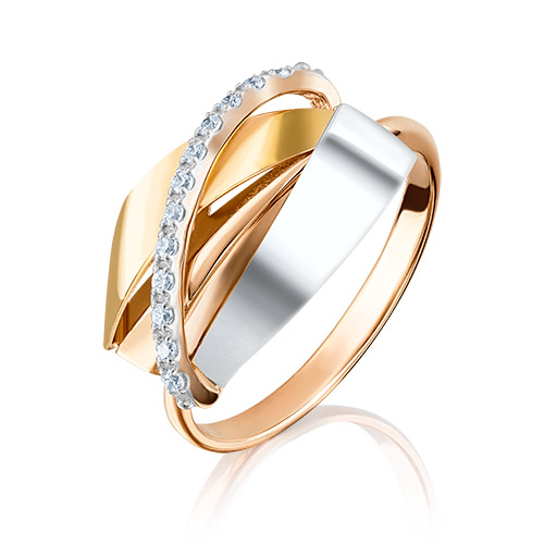 

Кольцо из золота с фианитом р. 18,5 PLATINA jewelry 01-5092-00-401-1140-03, 01-5092-00-401-1140-03