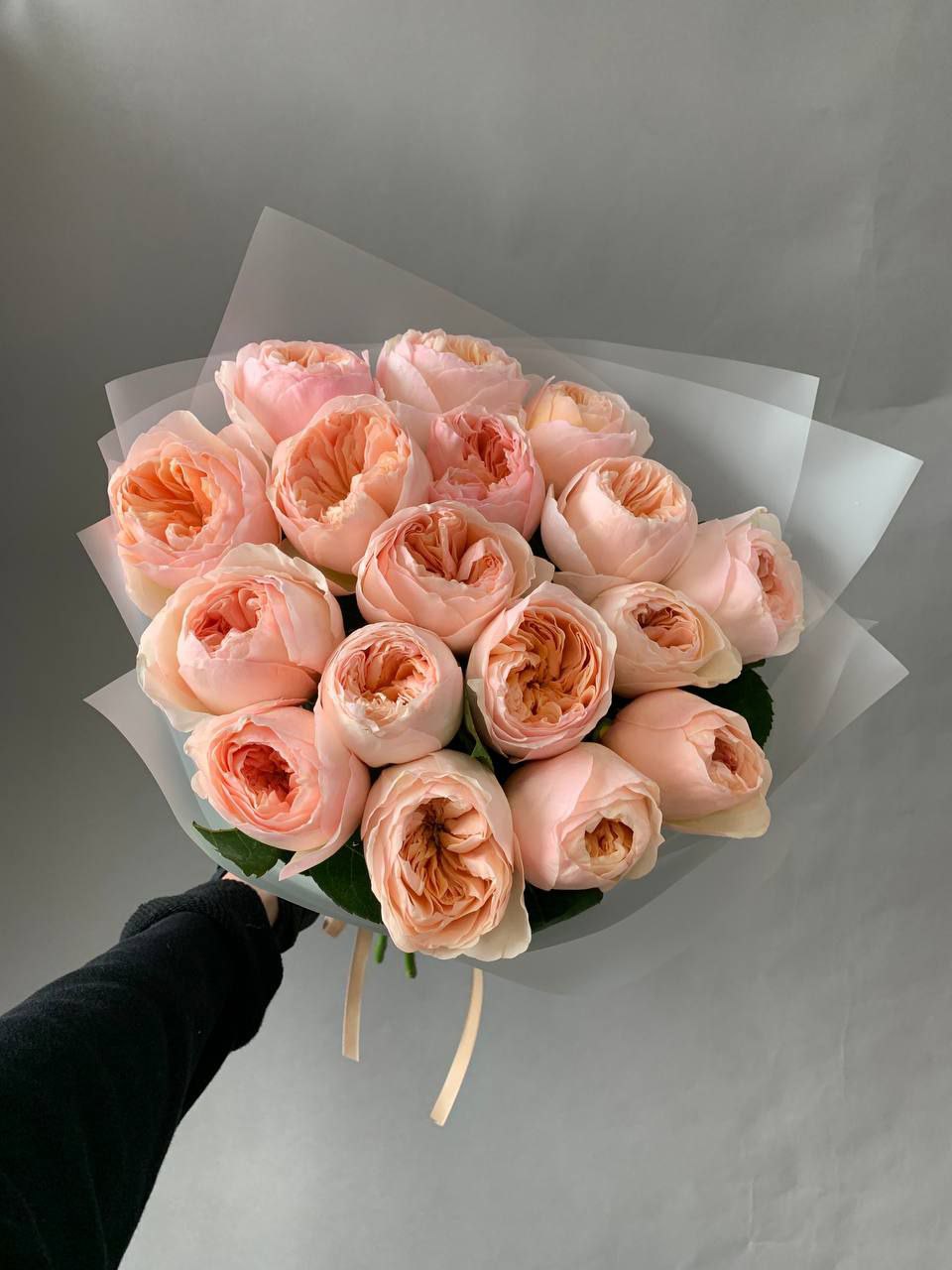 

Букет Floret пионовидные розы 17шт, 230, БУКЕТ
