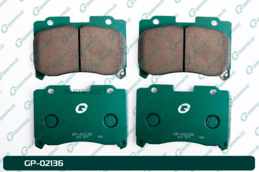 

Тормозные колодки GBRAKE GP02136