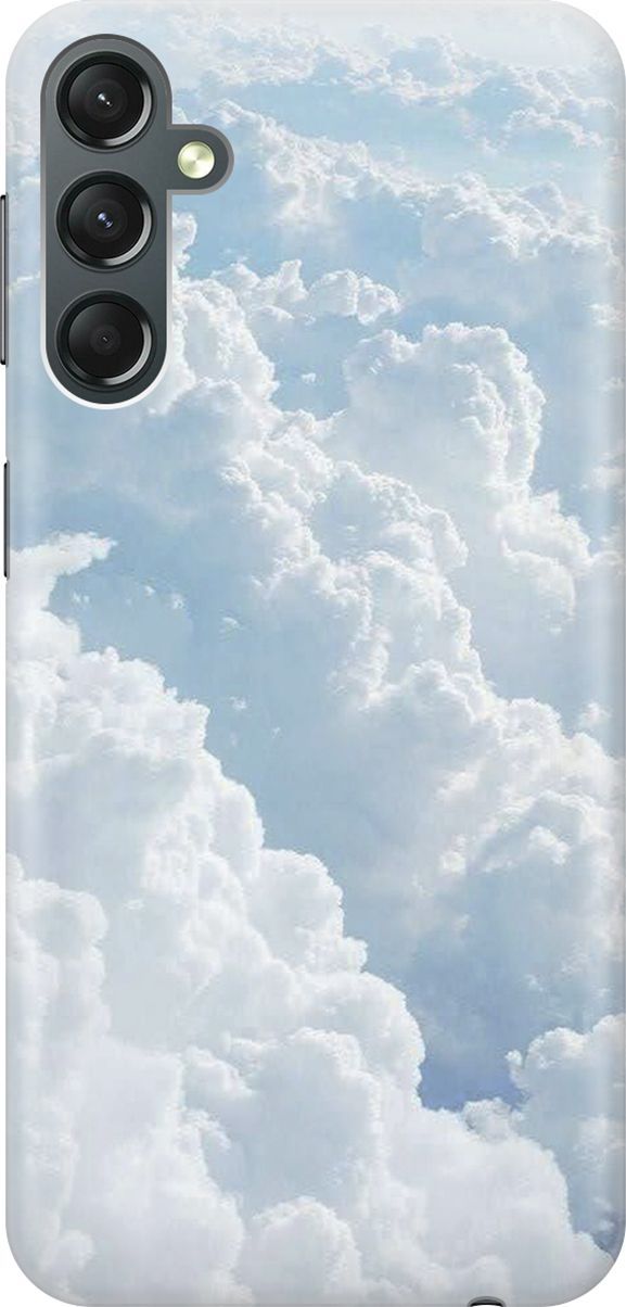 

Силиконовый чехол на Samsung Galaxy A24 с принтом "Кучевые облака", Белый;голубой, 159515