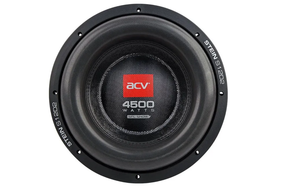 

Сабвуфер ACV STEIN S12D2 12" | RMS 1500Вт | катушка 3" | 2+2Ом | 84дБ, STEIN S12D2