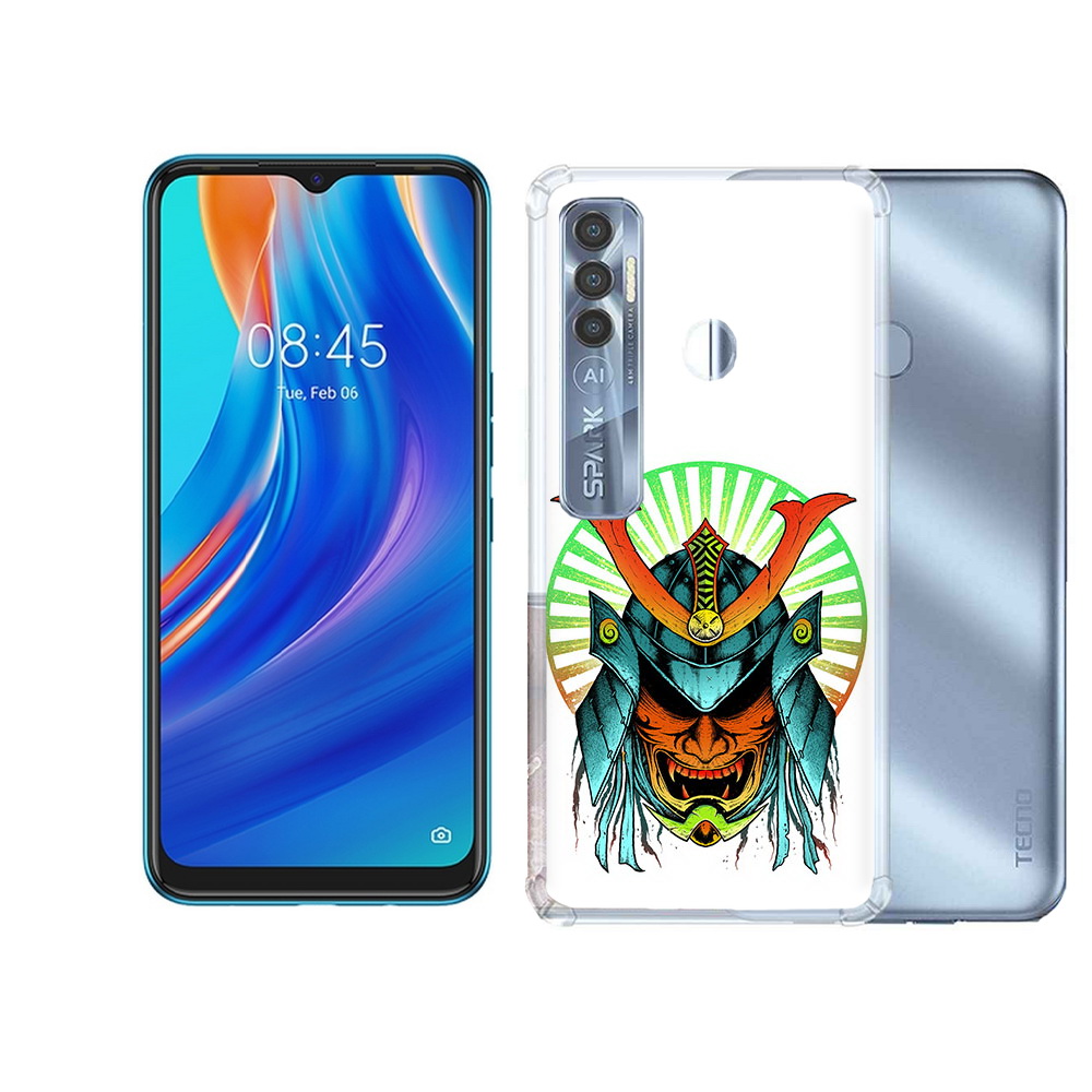 

Чехол MyPads Tocco для Tecno Spark 7 Pro ешимитсу рисунок, Прозрачный, Tocco