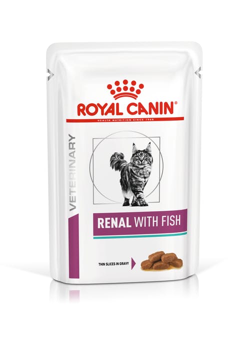 

Влажный корм для кошек Royal Canin Renal, при почечной недостаточности, рыба 12шт по 85 г, Renal