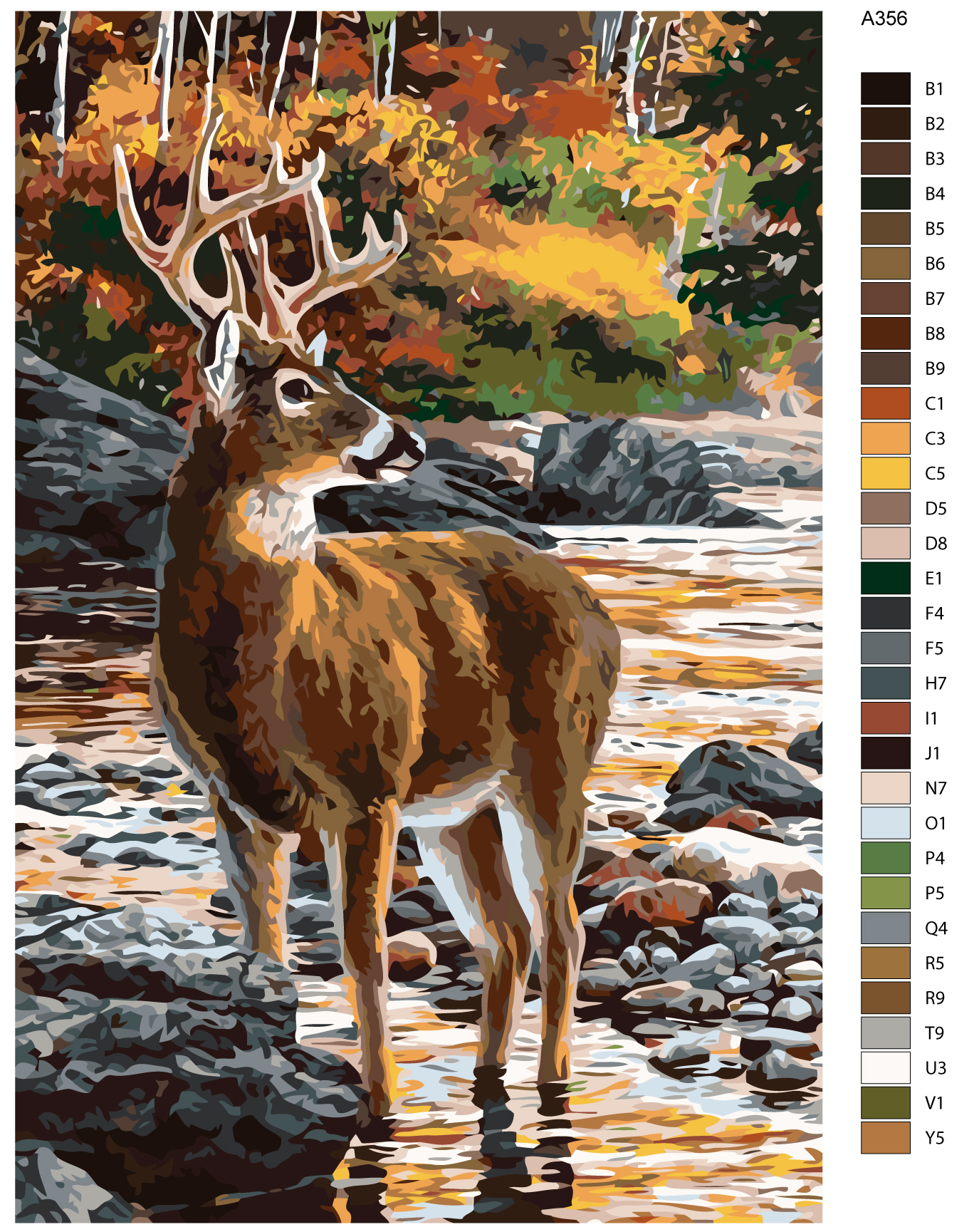 

Картина по номерам, Живопись по номерам, 80 x 120, A356, A356