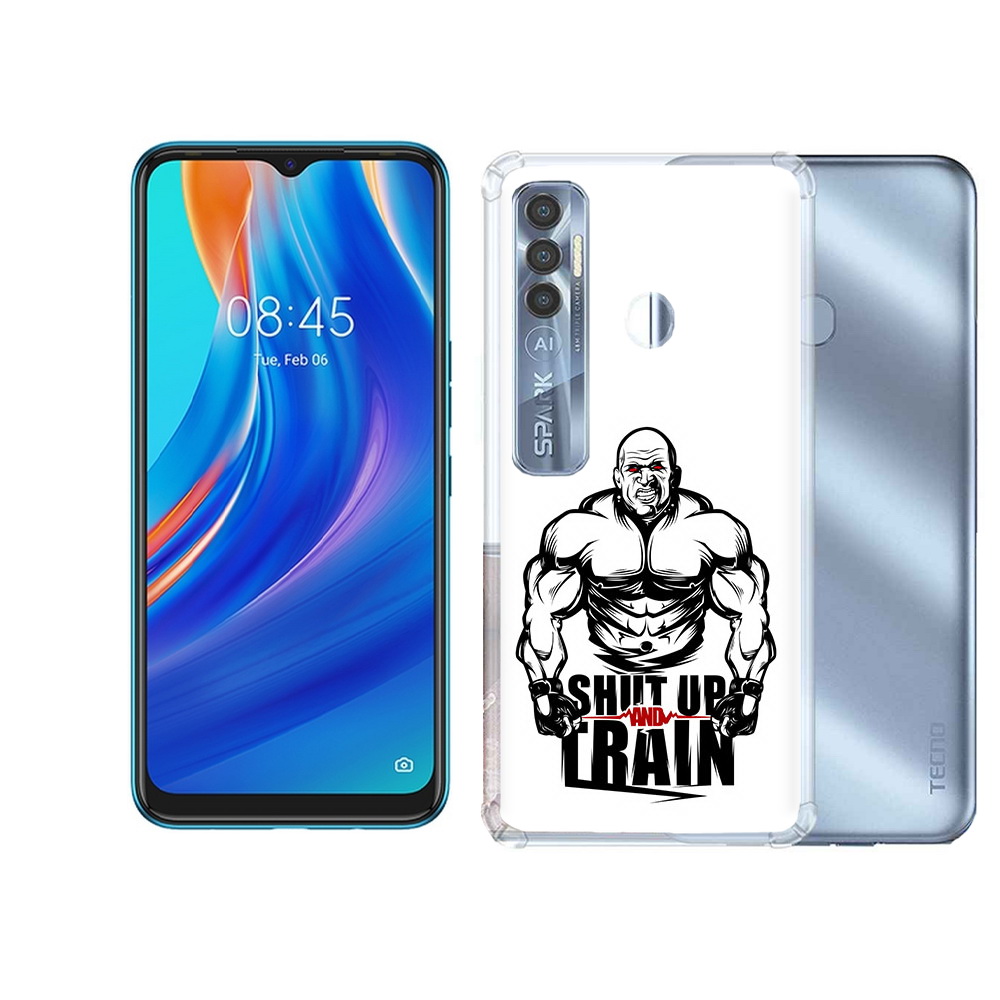

Чехол MyPads Tocco для Tecno Spark 7 Pro здоровое тело, Прозрачный, Tocco
