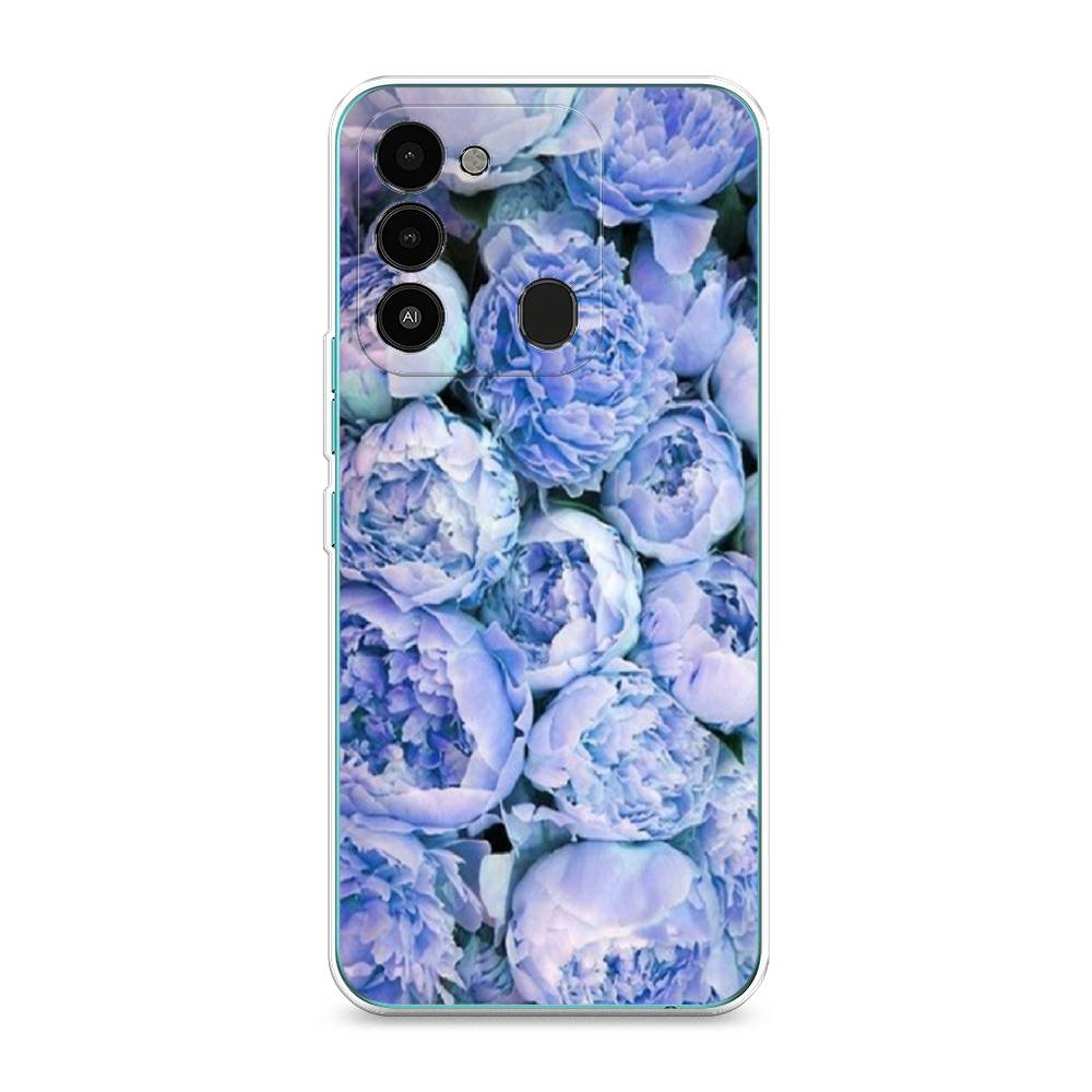 

Чехол Awog на Tecno Spark Go 2022/8С/9 "Пионы голубые", Разноцветный, 301350-8