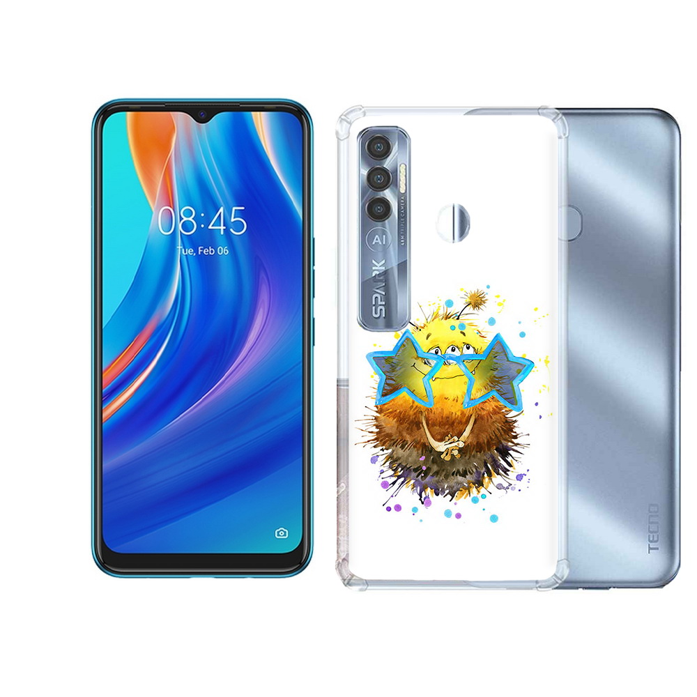 

Чехол MyPads Tocco для Tecno Spark 7 Pro Буня, Прозрачный, Tocco